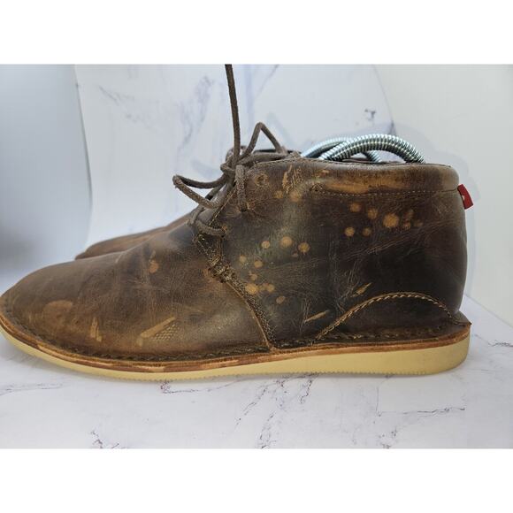 OLIBERTE Chukka Leather Lace-up Boots Men's Size 40 EU/US 7 - Picture 5 of 16